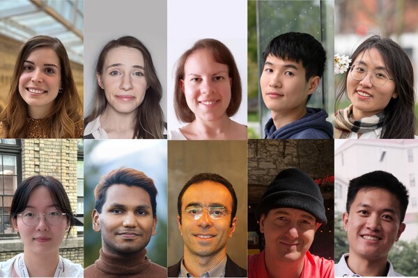 Composite of headshots of Noor El-Huda Bahsoun, Mel Davie, Juliana de Andrade Bolsoni, Zhenfeng Deng, Wenjia Hao, Mingyang Liang, Umayeer Milky, Hadi Tabarraei, Joel Wingrove and Cheng Xing