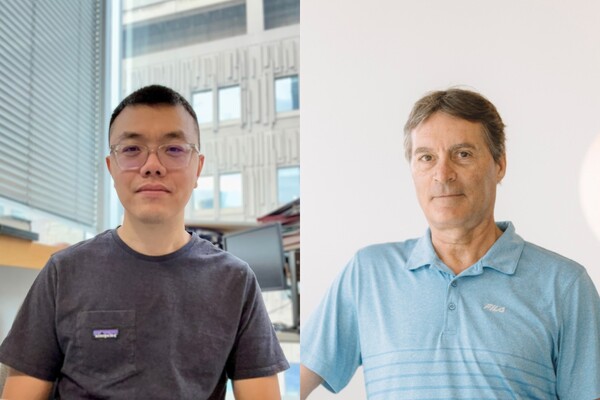 Composite of headshots of Jiabao Liu and Henry Krause