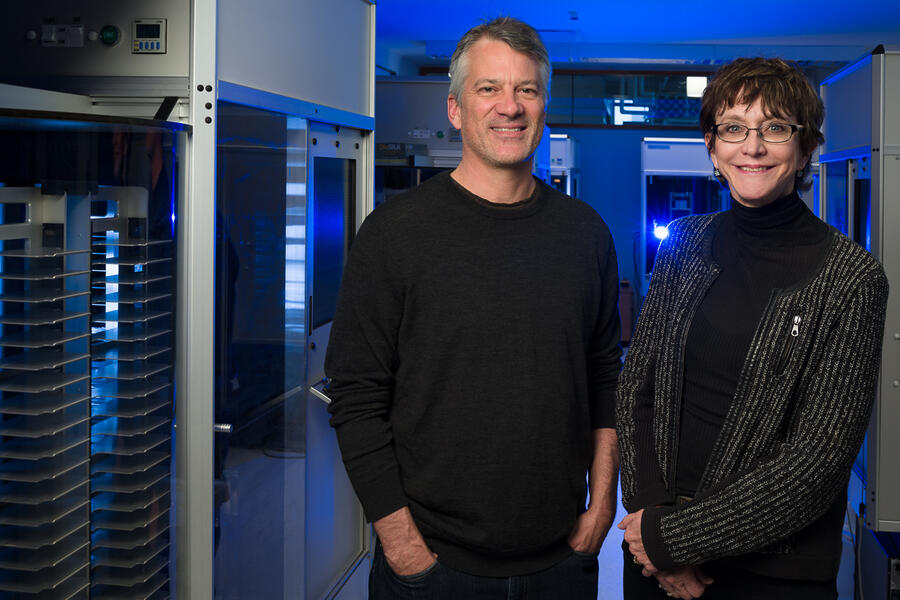 Professors Charlie Boone and Brenda Andrews