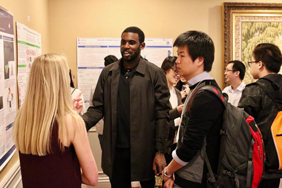poster session at the retreat
