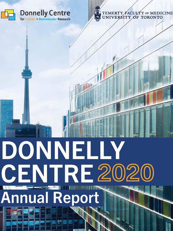 cover page of Donnelly centre 2020 annual report