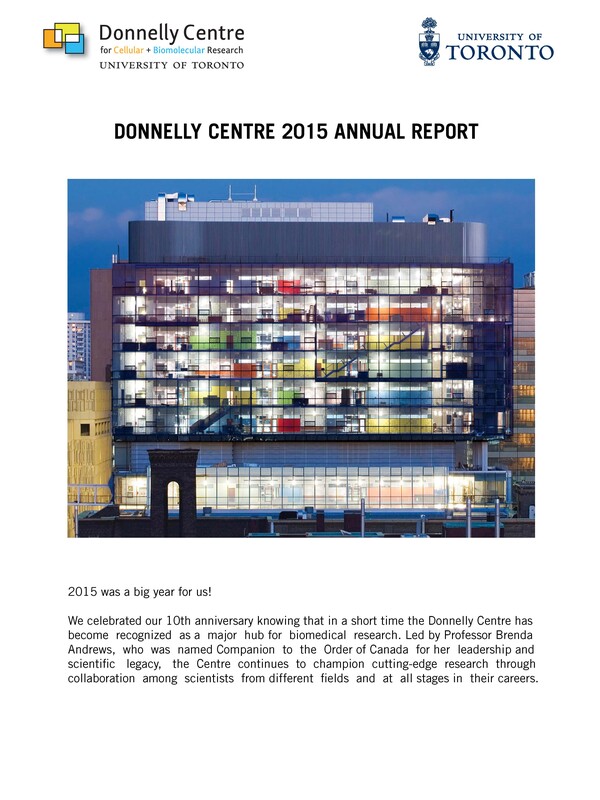 cover page of 2015 annual report