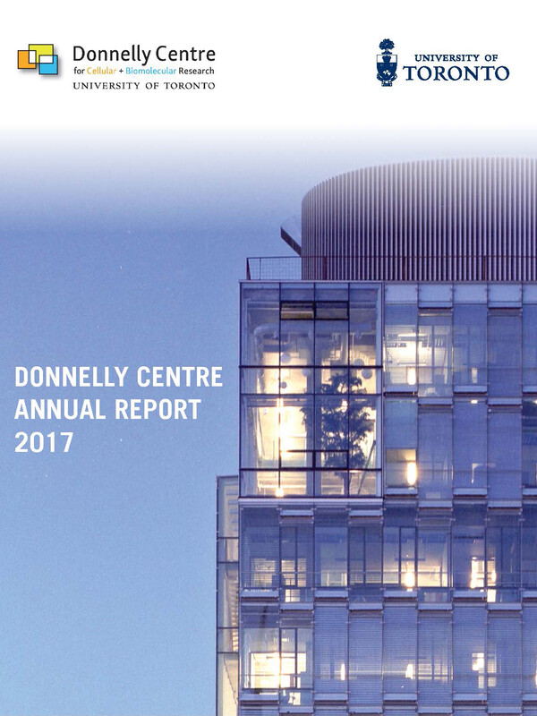 cover page of Donnelly centre 2017 annual report