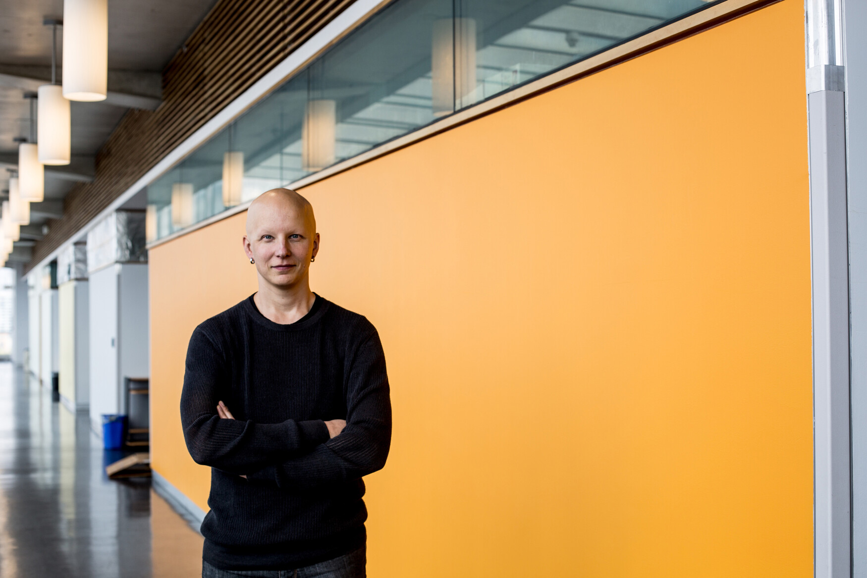 Mikko Taipale pictured outside his lab